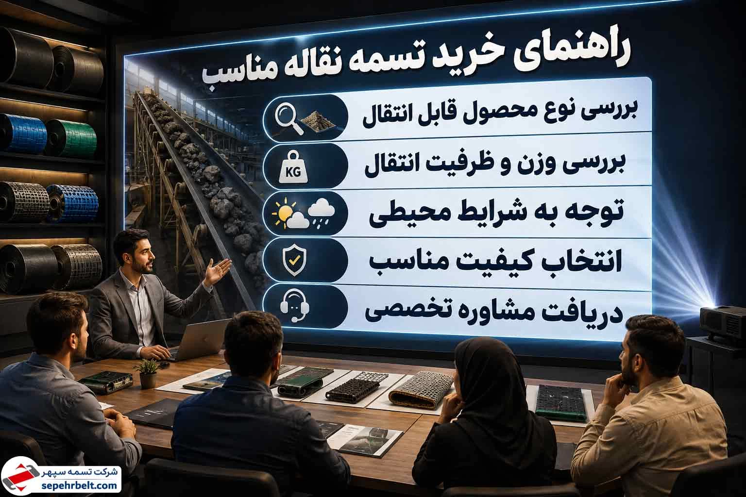 راهنمای خرید تسمه نقاله مناسب